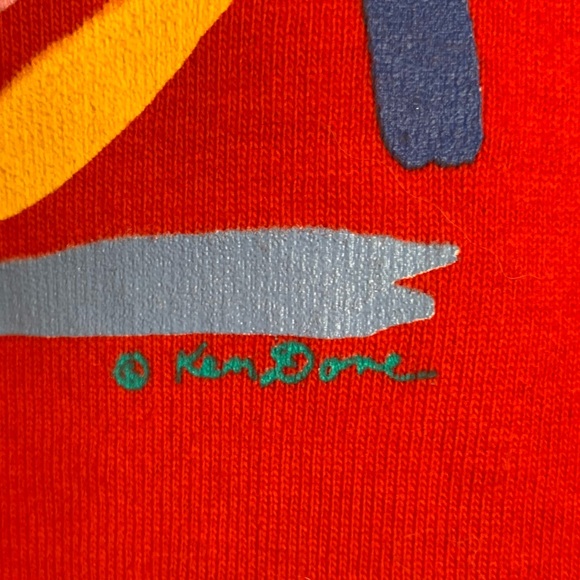 Ken Done Red Hooded Tunic - Size Medium - Picture 3 of 7